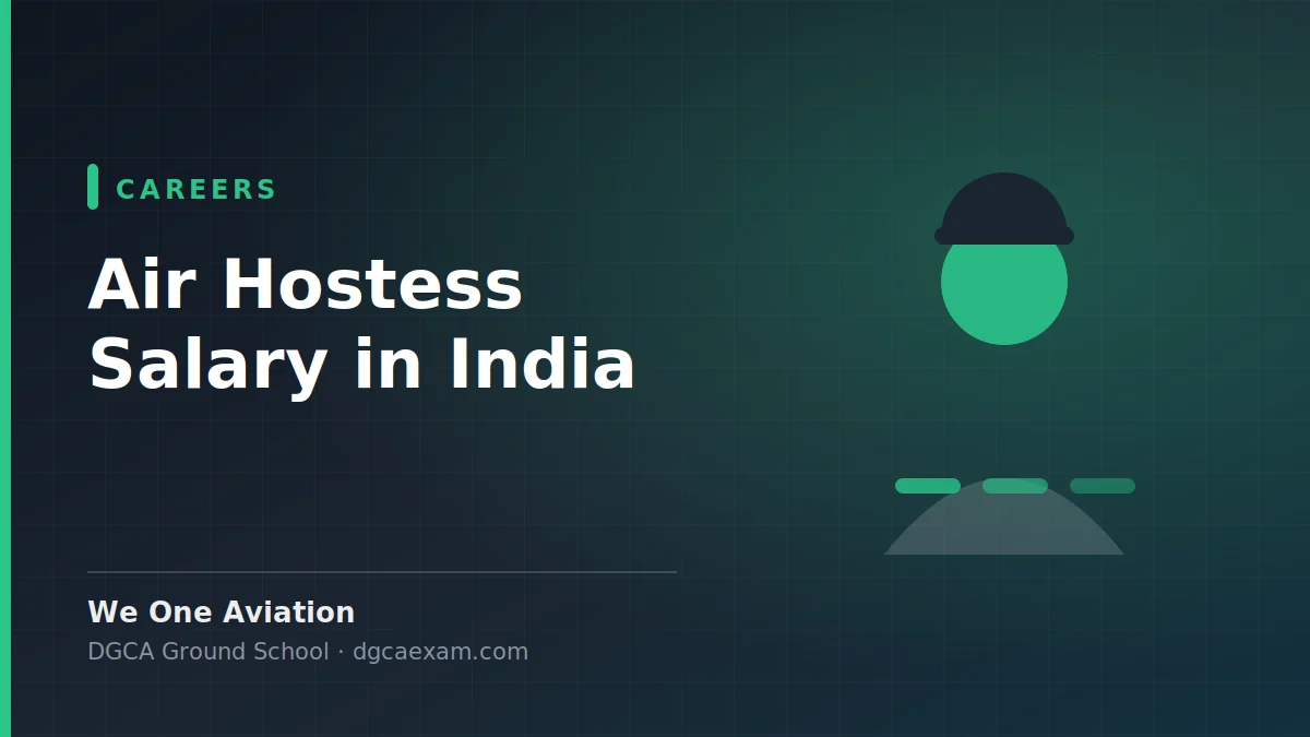 Air Hostess Salary in India 2026: Complete Pay Scale Guide - We One Aviation DGCA ground school guide
