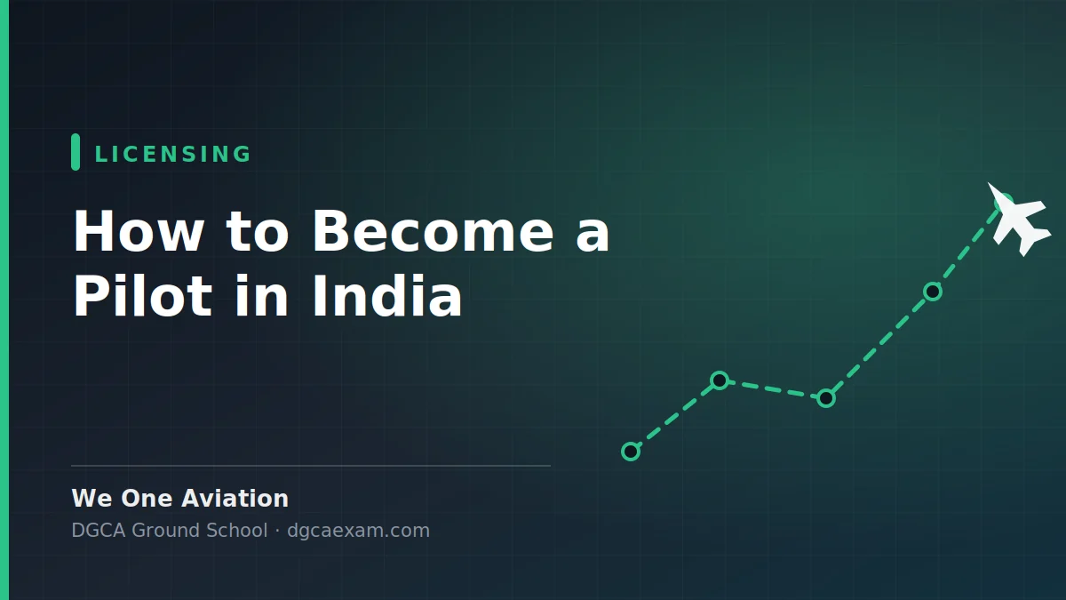 How to Become a Pilot in India: The Complete DGCA Route - We One Aviation DGCA ground school guide