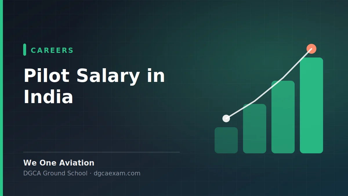 Pilot Salary in India: First Officer to Captain Pay Explained - We One Aviation DGCA ground school guide