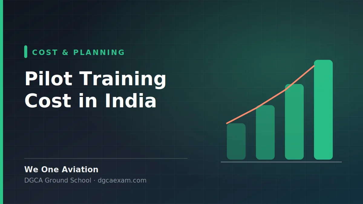 Pilot Training Cost in India: Full CPL Budget Breakdown - We One Aviation DGCA ground school guide